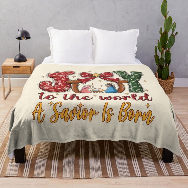 Item preview, Joy To The World, A Savior is Born designed and sold by VibeHiveThreads.