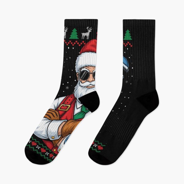 Item preview, Cool Plumber Santa Claus with Wrench Funny Ugly Christmas Sweater Design designed and sold by LittleNhutton.