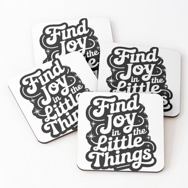 Item preview, Find Joy In The Little Things – Positive Quote Design designed and sold by TextMood.