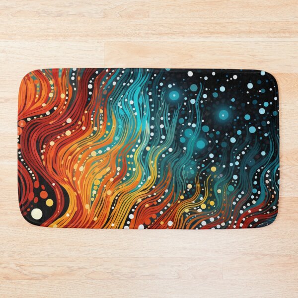 Item preview, Aboriginal Inspired Dot Art - Night Fire Dance designed and sold by GrinGalore.