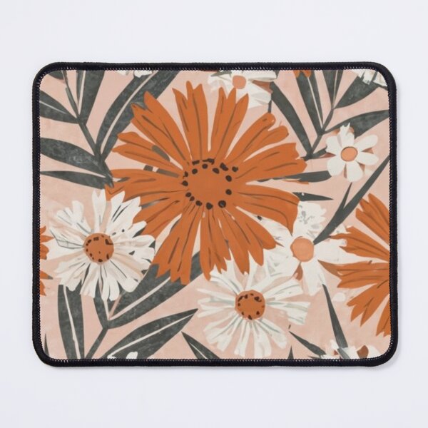 Artikelvorschau, Weißer Hintergrund, minimalistische und spärliche Blumen im Surferstil, detailreich, reduzierte Farbpalette entworfen und verkauft von gulka8.