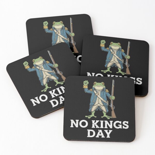 Item preview, Revolutionary War Frog Soldier "No Kings Day" Funny Historical Art designed and sold by LittleNhutton.