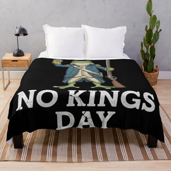 Item preview, Revolutionary War Frog Soldier "No Kings Day" Funny Historical Art designed and sold by LittleNhutton.