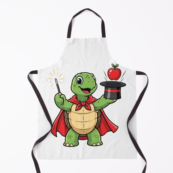 Item preview, Happy Turtle Magician with a Magical Apple designed and sold by k3rstman1.