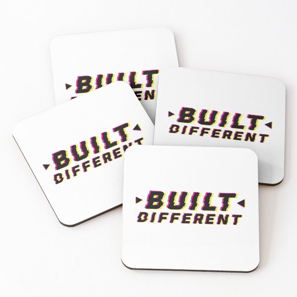 Item preview, Glitch Quote - Built Different designed and sold by Spreading Smiles.