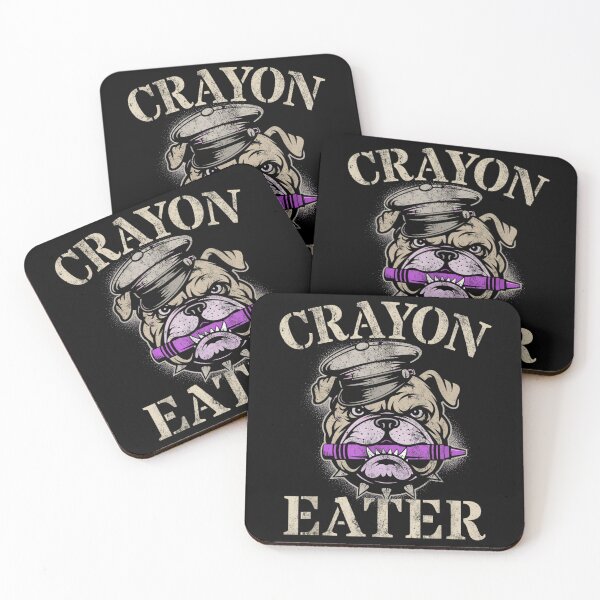 Item preview, Funny Bulldog Crayon Eater Military Marine Corps Meme Design designed and sold by LittleNhutton.