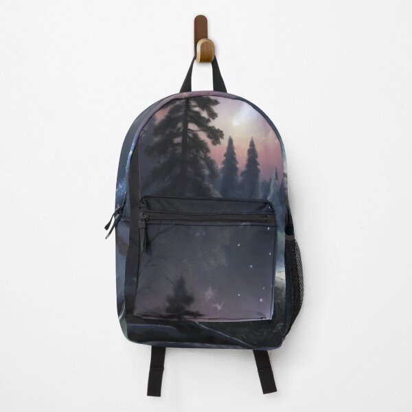 Item preview, Magical Winter Night - Comet Shooting Over the Snowy Forest designed and sold by TreasureOfAna.