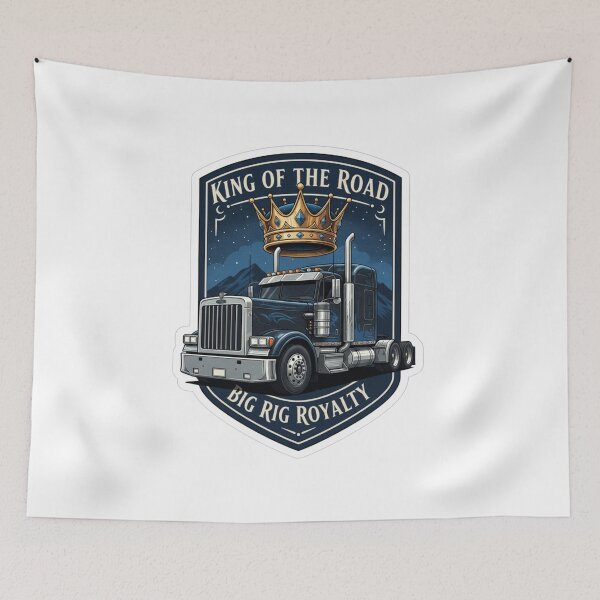 Item preview, King of the Road - Big Rig Royalty Sticker - Majestic Trucker Decal designed and sold by EverBranz-stor.