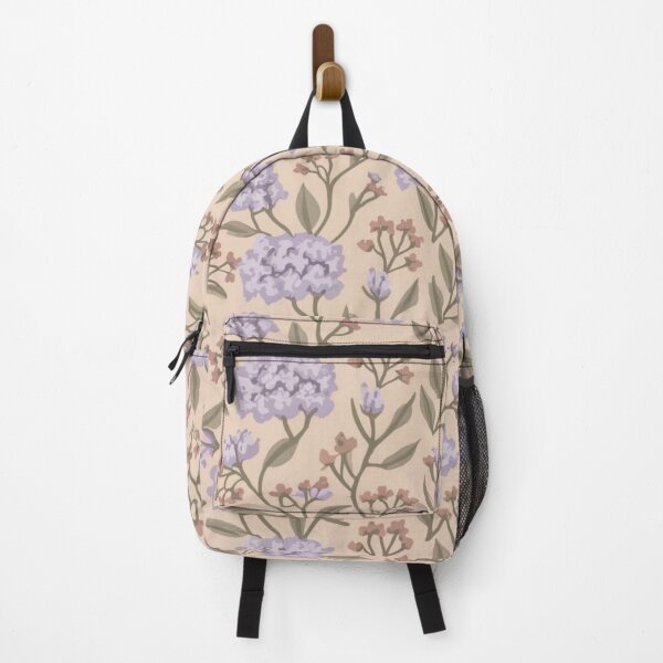 Item preview, romantic, decadent, fine floral pattern in super soft colors, intricate and extremely detailed, line drawing, lots of small lilac flowers, pale color palette and background, monochrome designed and sold by gulka8.