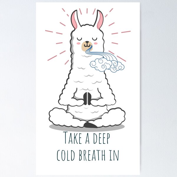 Item preview, Lama meditation Take a deep cold breath in designed and sold by CaseMastery.