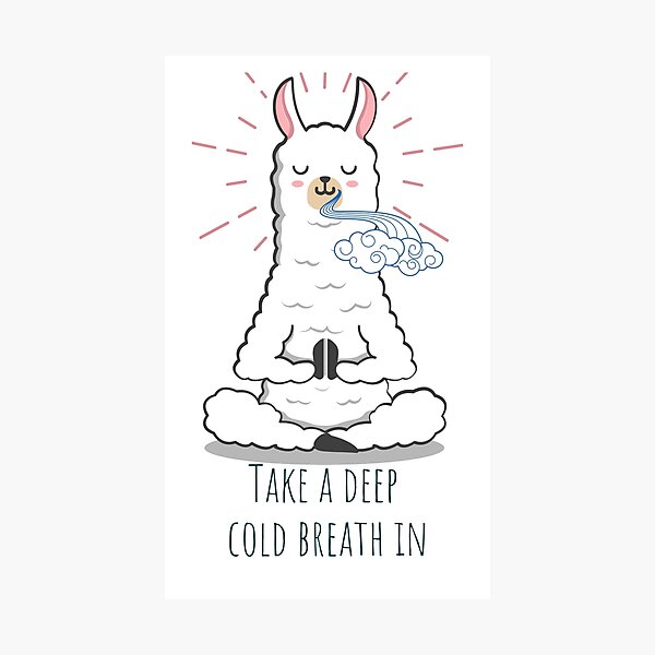 Item preview, Lama meditation Take a deep cold breath in designed and sold by CaseMastery.