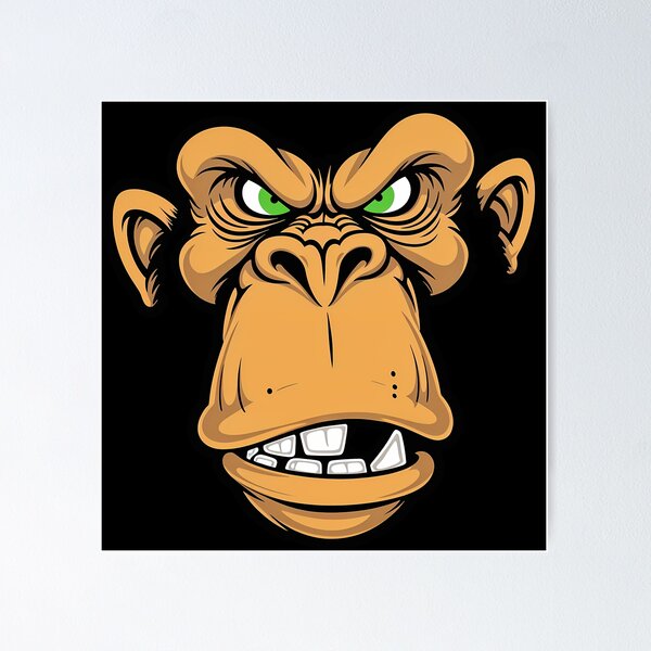Item preview, Crazy, angry monkey designed and sold by DariusZD.