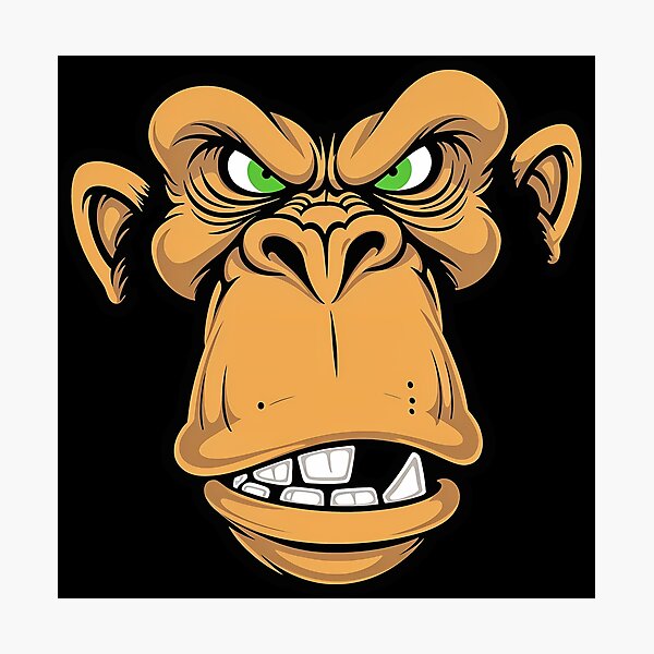 Item preview, Crazy, angry monkey designed and sold by DariusZD.