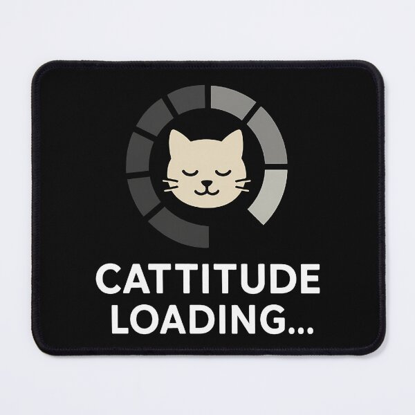Item preview, Catitude Loading Funny Progress Bar designed and sold by k3rstman1.