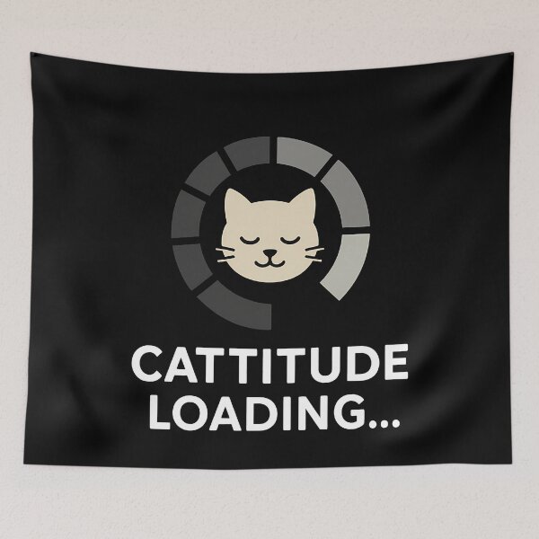 Item preview, Catitude Loading Funny Progress Bar designed and sold by k3rstman1.