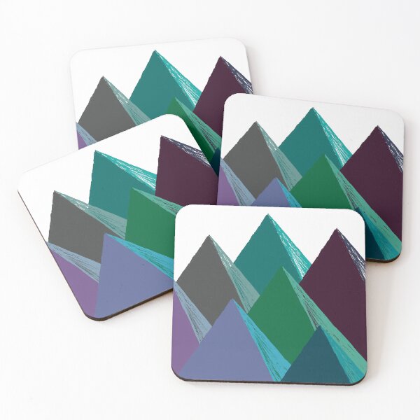 Item preview, Mountain peak abstract designed and sold by Polky Art.