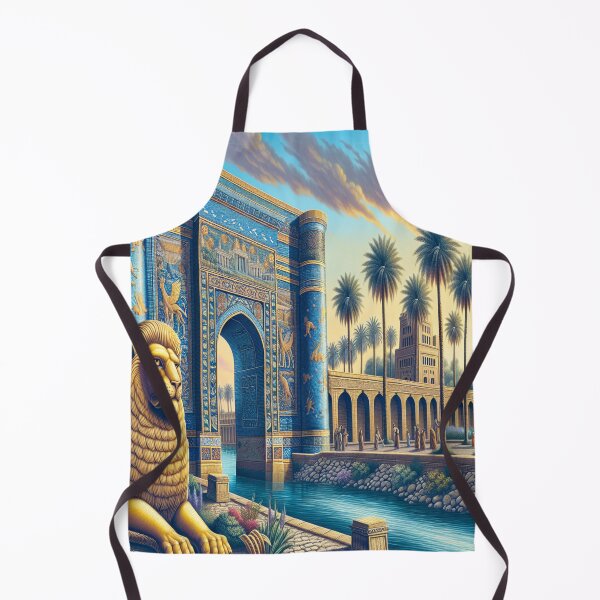 Item preview, Lion of Babylon, Ishtar Gate, Mesopotamia, palm tree, river designed and sold by Redbdon.