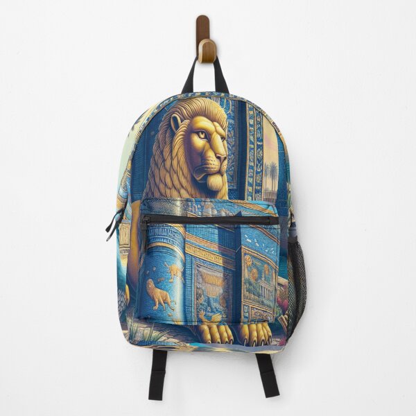 Item preview, Lion of Babylon, Ishtar Gate, Mesopotamia, palm tree, river designed and sold by Redbdon.