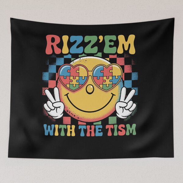 Item preview, Rizz Em With The Tism Autism Awareness  designed and sold by Veroniadic.