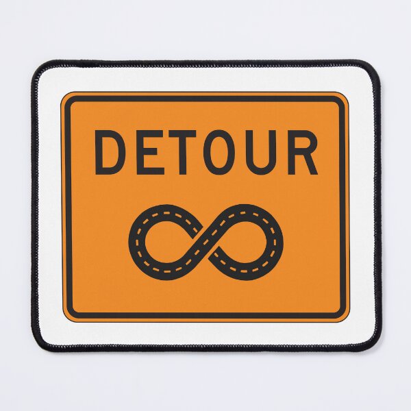 Item preview, Infinite Detours Sign Cycling designed and sold by Esskay Designs.
