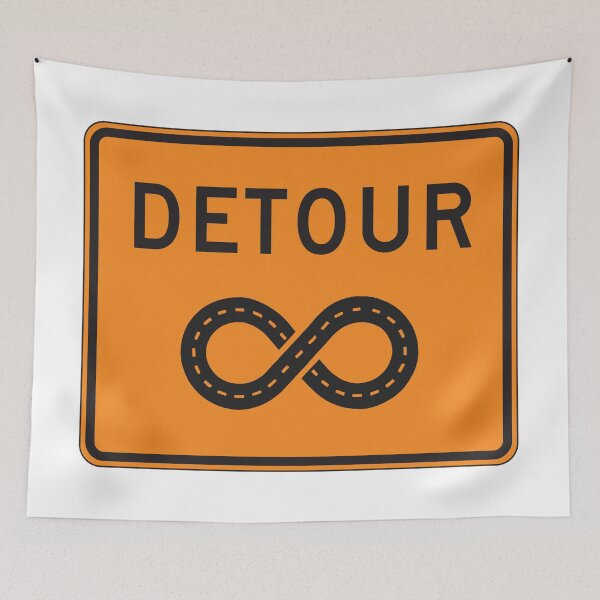 Item preview, Infinite Detours Sign Cycling designed and sold by Esskay Designs.