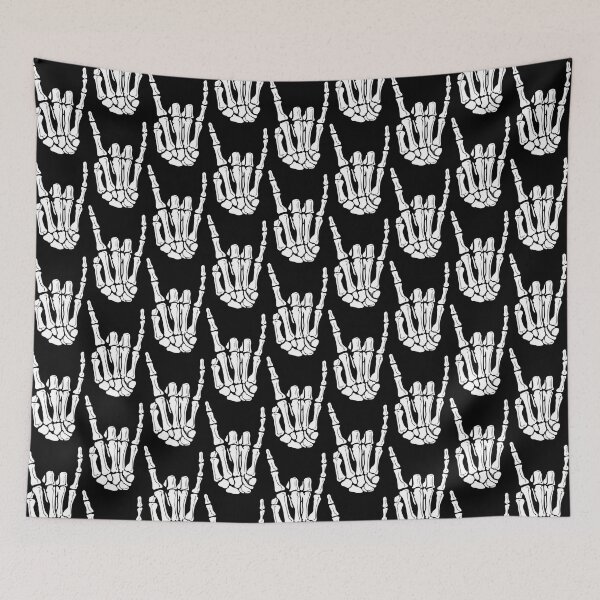 Item preview, Rock and roll gesture with bone fingers designed and sold by DariusZD.