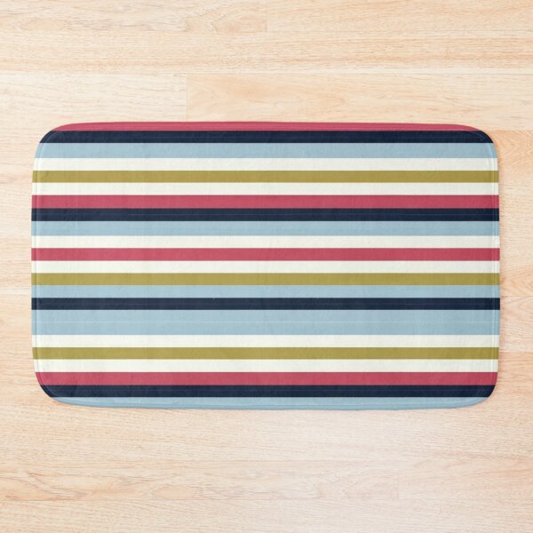 Item preview, thin retro stripe pattern in vivid and expressive 1960s colors, horizontal lines, clean and neat, consistent designed and sold by gulka8.