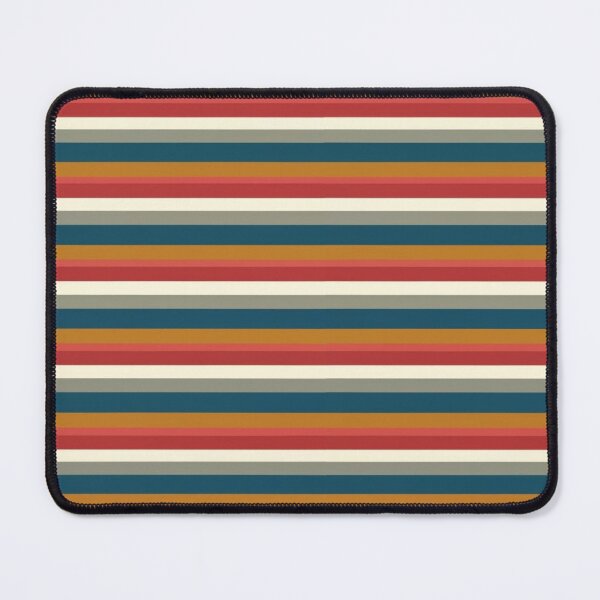 Item preview, thin retro stripe pattern in vivid and expressive colors from the 1960s, horizontal lines, mustard color palette, clean and neat, consistent designed and sold by gulka8.