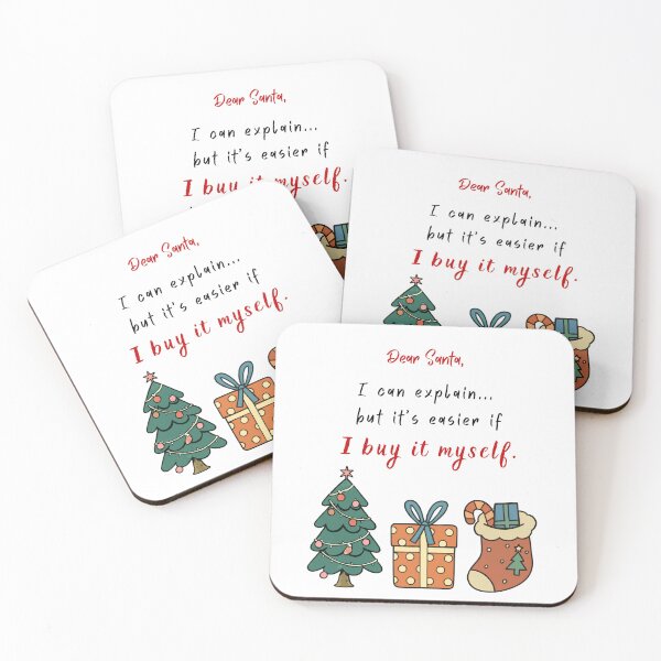 Item preview, Dear Santa I Buy It Myself Funny Christmas designed and sold by GrafTeesLab.