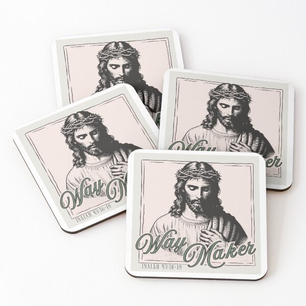 Item preview, Jesus: WAY MAKER - Isaiah 43:16-19 -  in MOUNTAIN GREEN designed and sold by Holy Coast Threads (Formerly ChristianFlower).