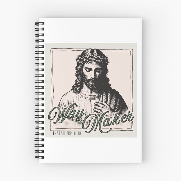 Item preview, Jesus: WAY MAKER - Isaiah 43:16-19 -  in MOUNTAIN GREEN designed and sold by Holy Coast Threads (Formerly ChristianFlower).