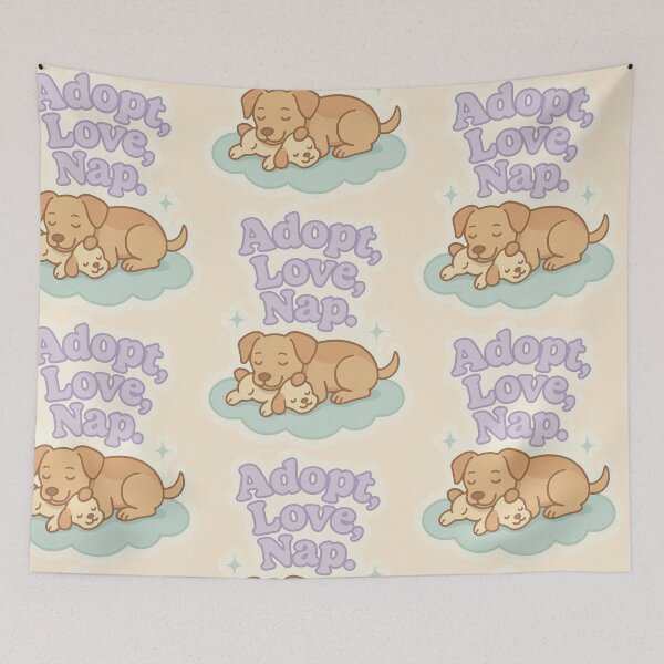Item preview, Adopt, Love, Nap. designed and sold by Tiny Joy World.