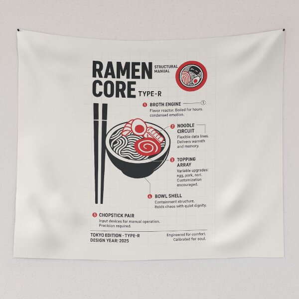Item preview, RAMEN CORE – Type-R Structural Manual designed and sold by bisha.