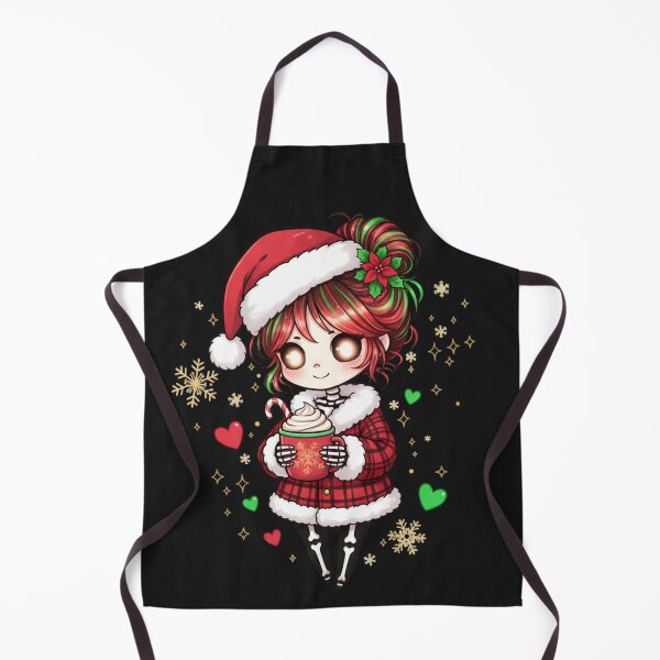 Item preview, Cool Christmas Skeleton Girl | Cute Kawaii Chibi Skeleton Holiday Design designed and sold by ColorSplash123.