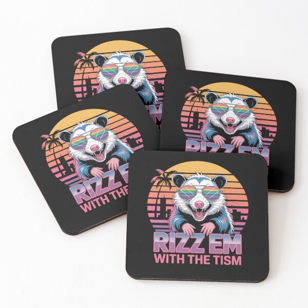 Item preview, Rizz Em With The Tism Raccoon  designed and sold by Veroniadic.