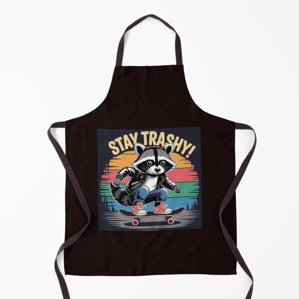 Item preview, Patinador mapache trashy – Arte de patinaje retro vintage designed and sold by Royalsticker.