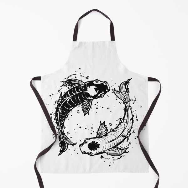 Item preview, Black and white yin yang symbol with swirling fish designed and sold by DariusZD.