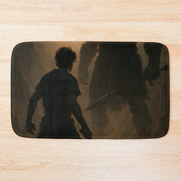 Item preview, The Moment Before the Strike – David vs Goliath, Biblical Art designed and sold by mariannrina.