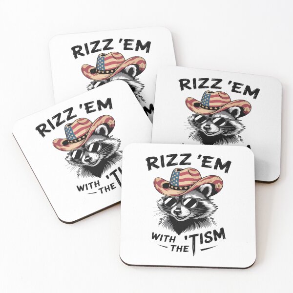 Item preview, Rizz Em With The Tism Raccoon Autism Awareness Support   designed and sold by Veroniadic.