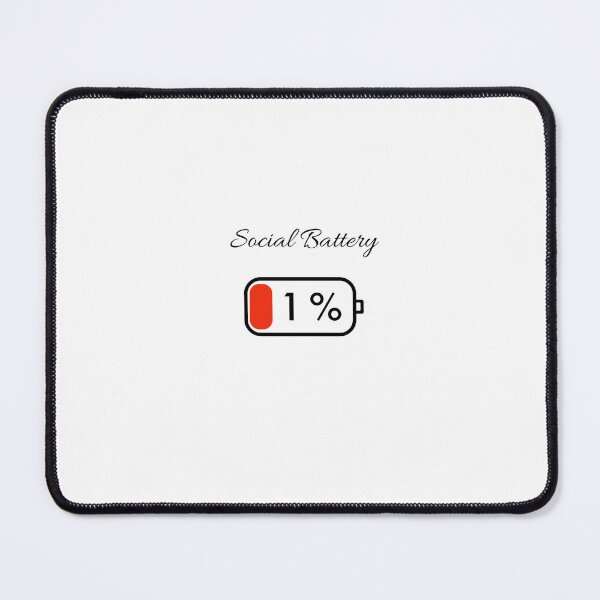 Item preview, Social battery: 1% designed and sold by ArtByEwa.