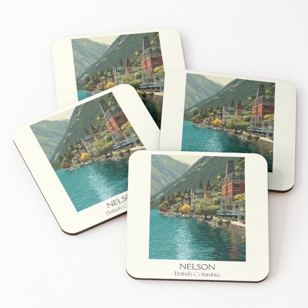 Item preview, Nelson British Columbia | Kootenay Lake Heritage Town Art designed and sold by TuncGK.