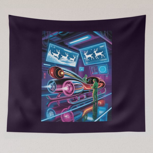 Item preview, Cyber Sleigh Hangar designed and sold by McVrax.