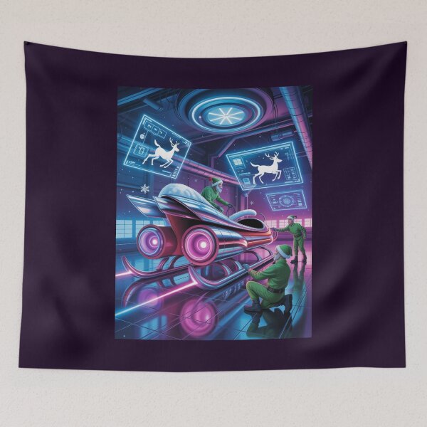 Item preview, Cyber Sleigh Hangar designed and sold by McVrax.