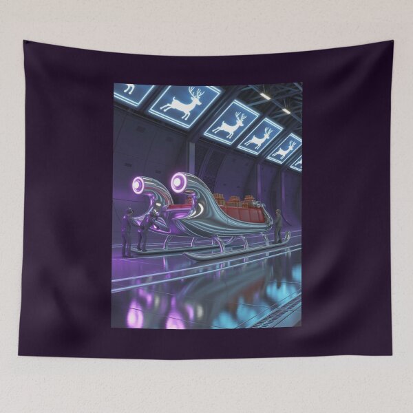 Item preview, Cyber Sleigh Hangar designed and sold by McVrax.
