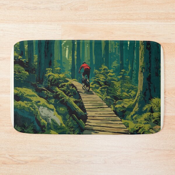 Item preview, North Shore Vancouver BC | Mountain Forest Trail Art designed and sold by TuncGK.