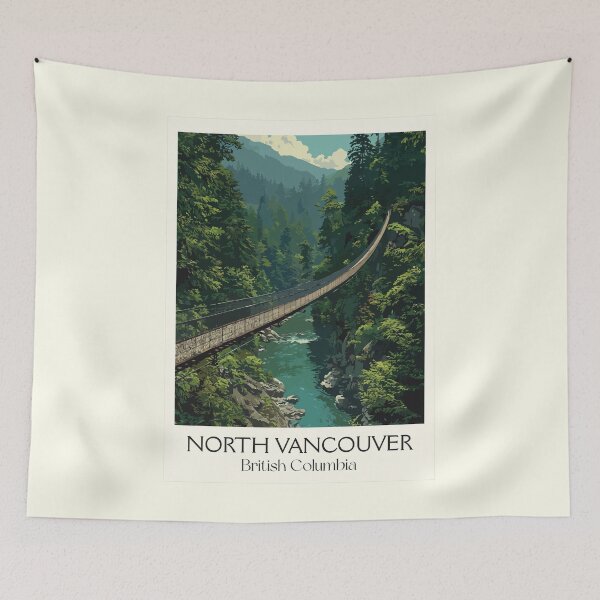 Item preview, North Vancouver BC | Capilano Suspension Bridge Park Art designed and sold by TuncGK.