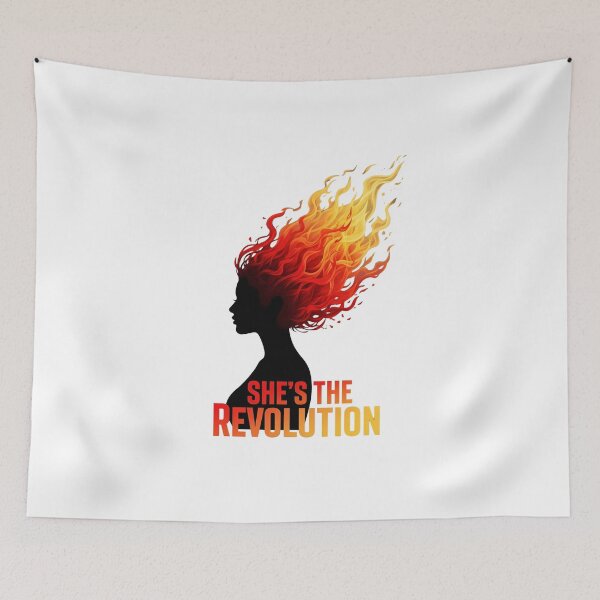 Item preview, She’s The Revolution – Feminist Empowerment Graphic Tee designed and sold by Egyptian king ⭐⭐⭐⭐⭐.