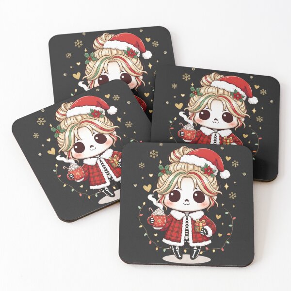 Item preview, Cozy Christmas Skeleton Girl | Cute Kawaii Chibi Skeleton Holiday Design designed and sold by ColorSplash123.