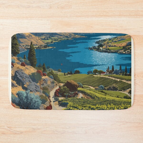 Item preview, Okanagan Valley BC | Wine Country and Lake Scenery Art designed and sold by TuncGK.