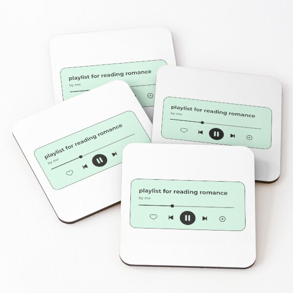 Item preview, playlist for reading romance (music player) (light mint green version) designed and sold by Hi-kari.